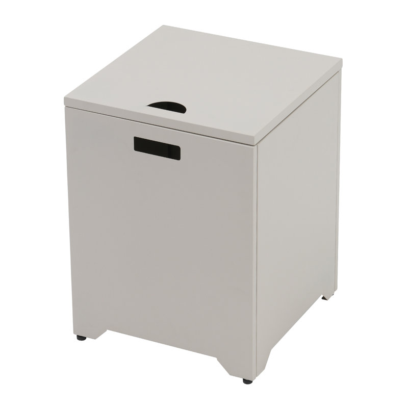 Outdoor Rectangular Steel Fire Pit Table With Hidden Fuel Tank, Beige