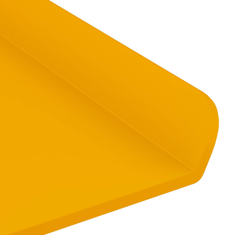 Steel Floating Shelf, Mustard Yellow