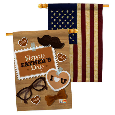 Drapeau de maison en polyester à 2 côtés 40 x 28 po Home Decor