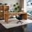 78.74" Double Computer Desk Writing Table Executive Desk - Industrial Style Shared Workstation for Collaborative Workspaces