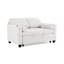 Canapé-lit rembourré convertible en velours côtelé capitonné et rembourré avec dossier réglable avec 2 coussins moelleux, prise USB et porte-gobelet (ensemble de 2)-766115206