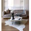 Tapis gris en cuir de vache Hultgren