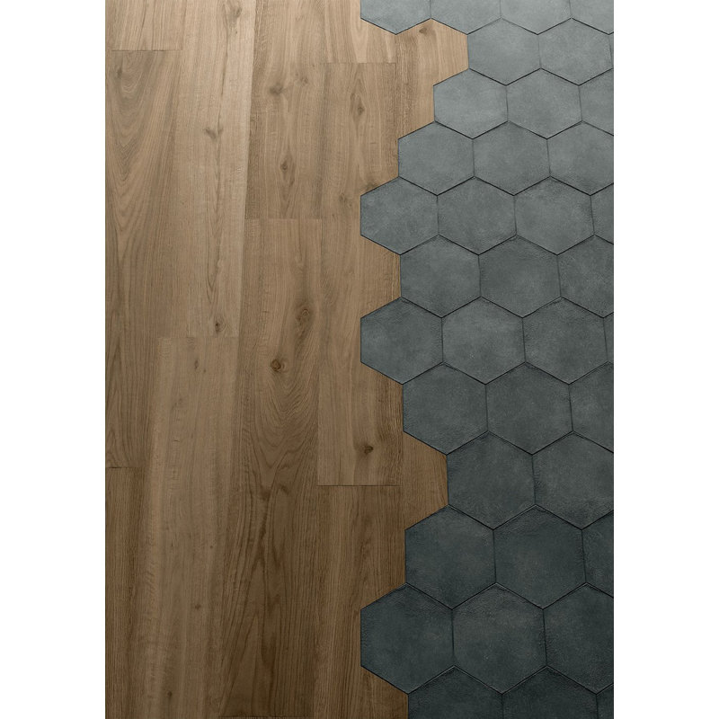Carreau hexagonal en grès Terraclay 8,5 po x 10 po, Vert