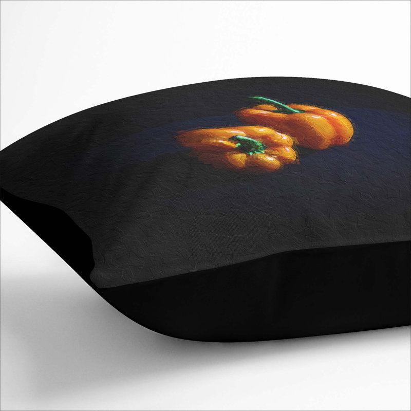 Square Throw Cushion, 55cm H x 55cm W x 20cm D, Black
