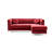 Emmerich Velvet L-Shaped Sectional Reversible-926353316