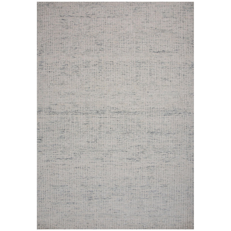 Tapis 100% laine touffeté à la main, Rectangle 7 pi 9 po x 9 pi 9 po