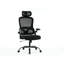 Fauteuil de bureau ergonomique en maille respirante avec support lombaire pivotant, inclinable et pivotant pour ordinateur 3D, réglable et lombaire