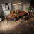 Industrial Style Rectangular Solid Wood Dining Table-678143623