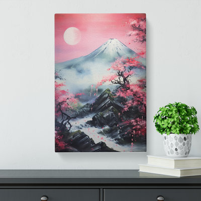 Japanese Mountains Abstract - Print