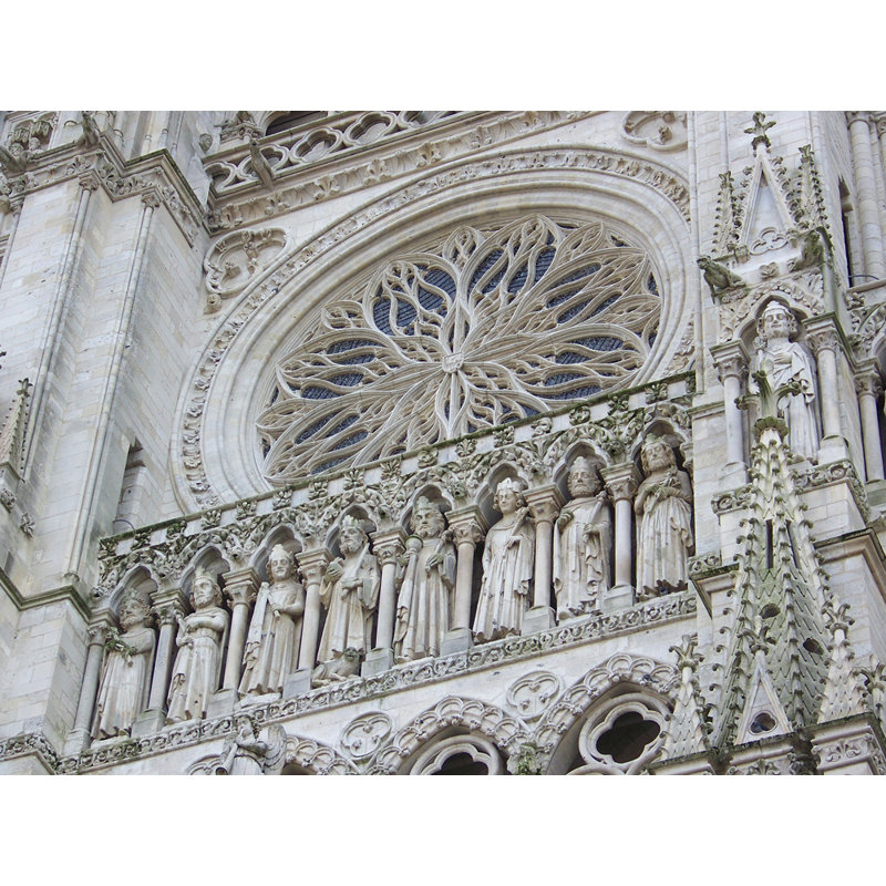 Façade de la cathédrale Notre-Dame, H 18 po x l 24 po
