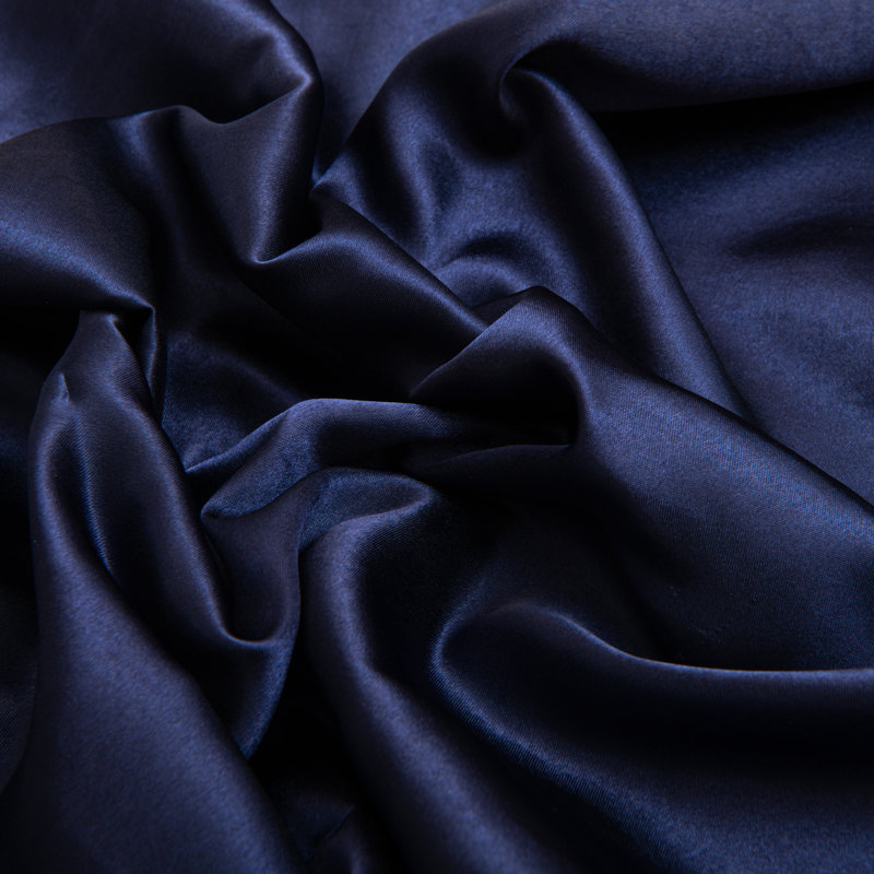 Taie d'oreiller soyeuse en microfibre, Bleu marine