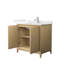 Ensemble de meuble-lavabo simple 36 po avec plateau en quartz Janna-108351793-108351794-108351796