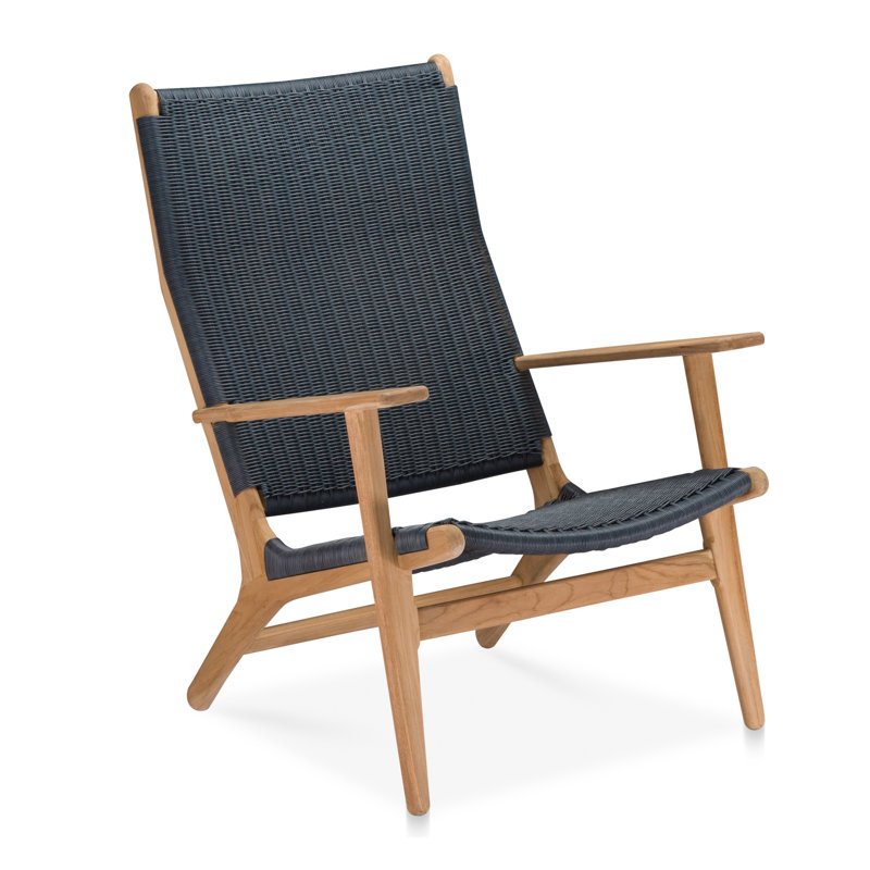 Chaise Adirondack en teck Dover, Gris