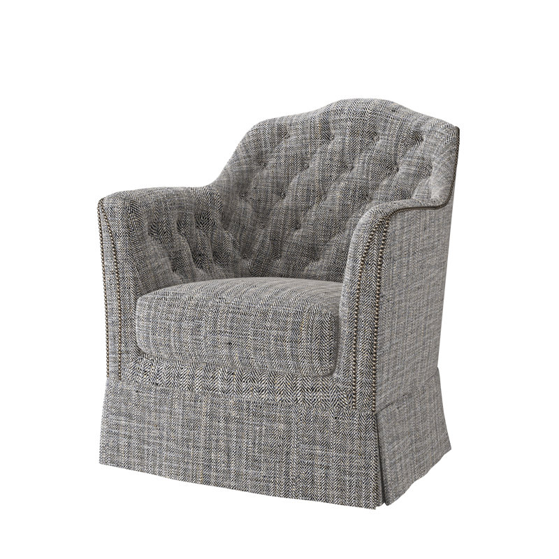 Fauteuil d'appoint Catriona, Lakeland fabriqué à la main, Petit étain