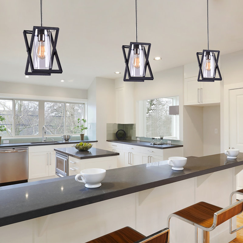 Luminaire suspendu géométrique unique 1 lumière