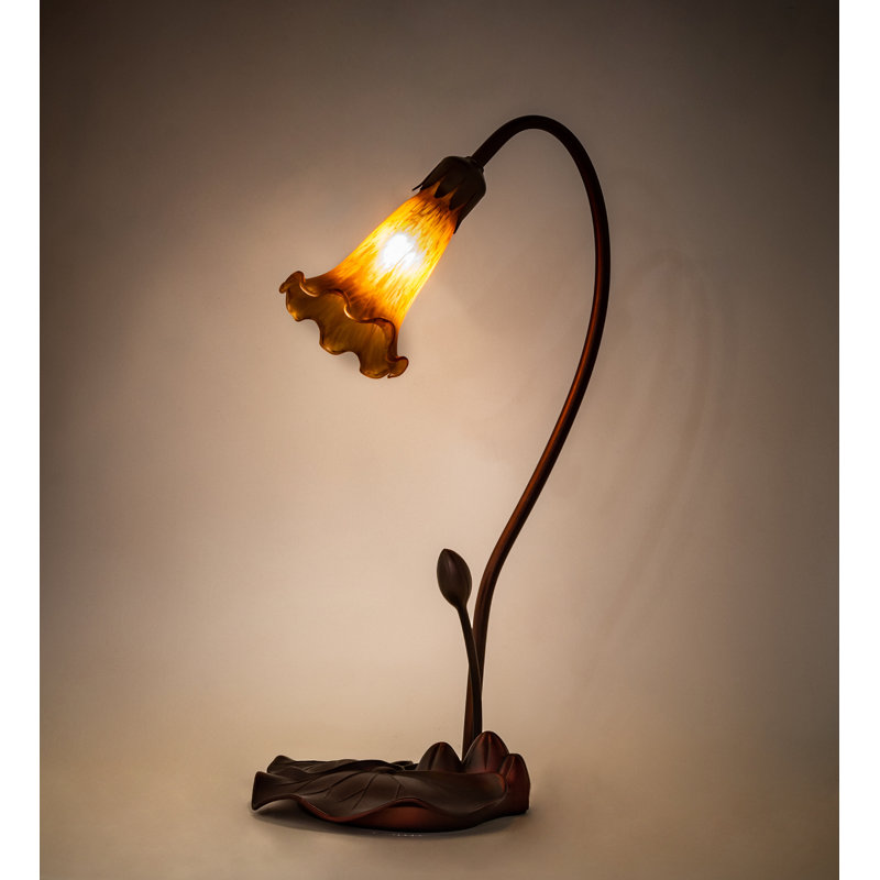 Meyda Tiffany & Stained Glass Table Lamp, Amber