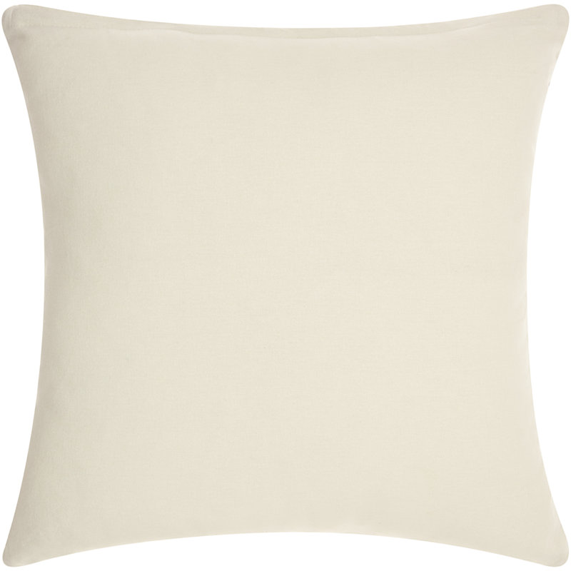 Multicolor Embroidered 20" x 20" Cotton Throw Pillow