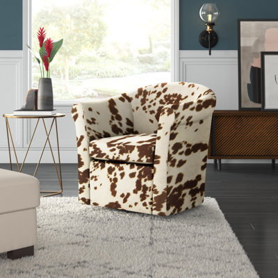 Anstett Upholstered Swivel Barrel Chair