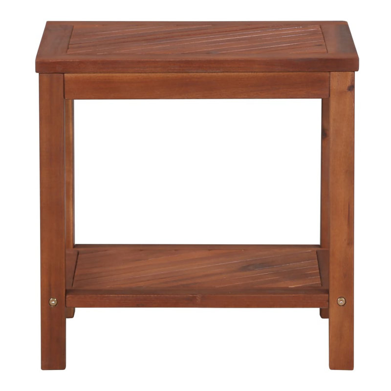 Vasquez Glass End Table with Storage