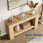 Console en bois à 2 niveaux - Table de rangement pour hall d'entrée de 1,2 m-1396466701