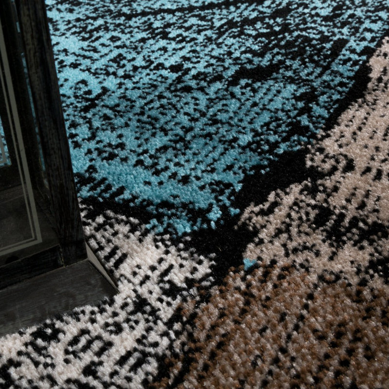 Worrell Chequered Flatweave Area Rug, Rectangle 160 x 220cm