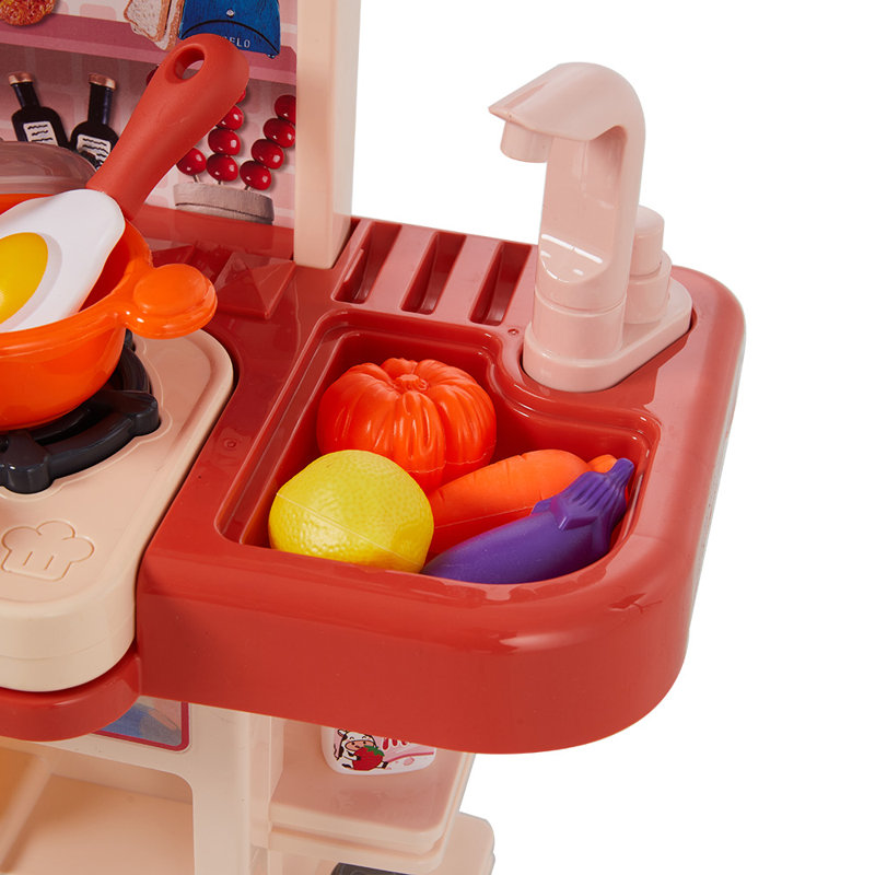 Children Pretend Kitchen Playset 43PCS Toy Accessory Set