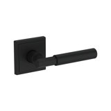Riddling Passage Lever with Stepped Square Rose in Lifetime (PVD) Satin Brass