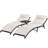 Outdoor Wicker Chaise Lounge , Cushion Included-2058257388