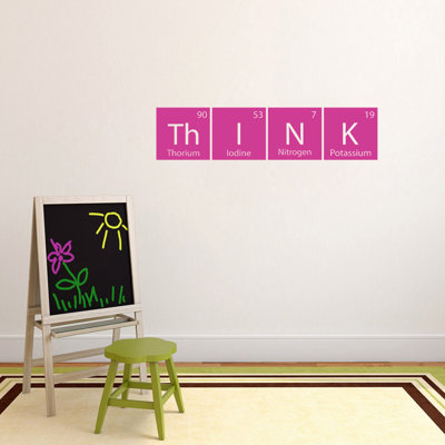 Adhésif décoratif table de réflexion Think