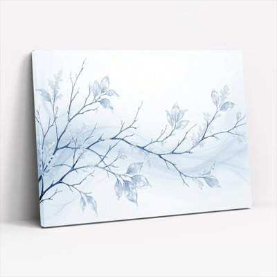 "Blue Branch", reproduction d'art sur toile, ensemble de 1