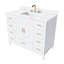Meuble-lavabo moderne en bois massif de 42 po avec comptoir en pierre frittée et 9 tiroirs-133403559-133403560