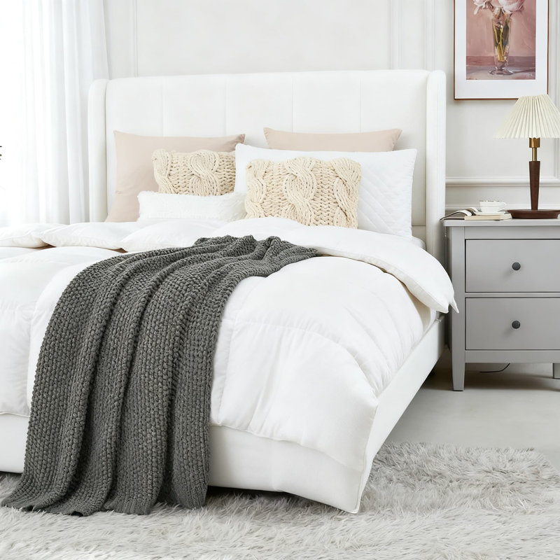 Jeté épais Chunky, 100% coton, léger et confortable, lavable à la machine, pour un canapé, un lit ou une chambre de bébé