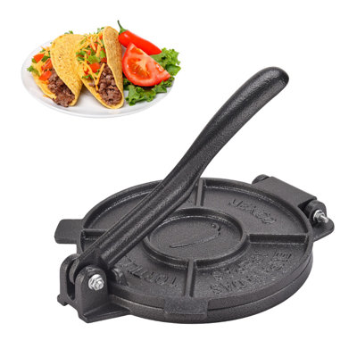 Presse à tortilla et roti manuelle en fonte 6,5 po ARC 0020