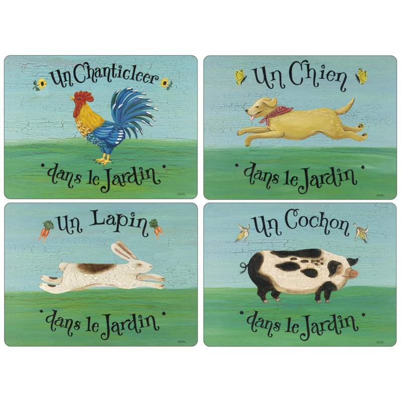 Dans Le Jardin 4 Piece Placemats Set