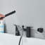 Aizah 2 Handle Deck Waterfall Faucet Bath Filler with Diverter