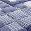 Matelas compressé et très grand 14 po avec housse super douce bleue, unité de poche, couches de mousse à mémoire de forme, mousse roulée, couches