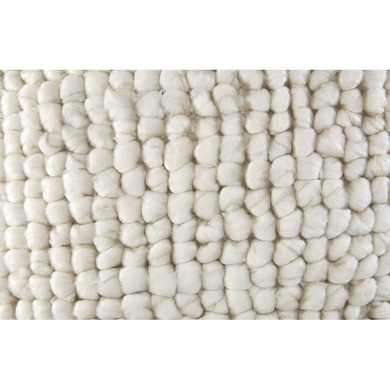 Coussin Aavie (ensemble de 4), Carré 20 po, Polyester, Blanc
