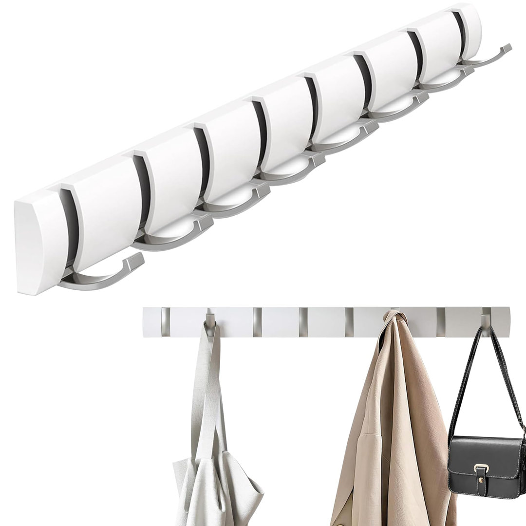 Aluminium Wall Mounted Required 8 - Hook Wall Mounted Coat Rack