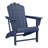 Lucus Poly HDPE Adirondack Chair with Cupholder-2061860387