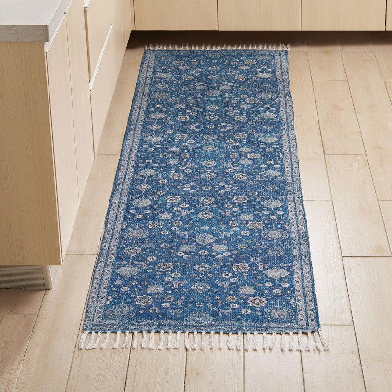 Jessica Simpson Cedarlyn Machine Washable Chenille Chindi Fringe Rugs 1-Piece, Runner 2'2" x 6'6"