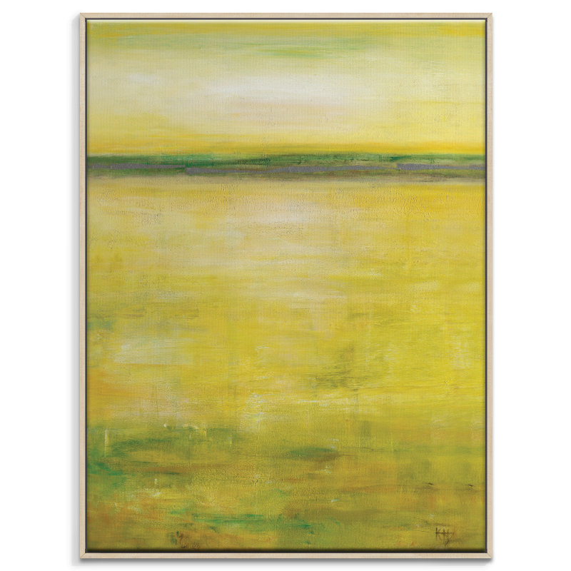 Mellow Yellow by Karen Hopkins - Painting on Canvas, Wrapped Canvas, 51cm H x 41cm W