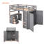Lit mezzanine avec tiroirs, bureau et garde-robe-202601686-202601687