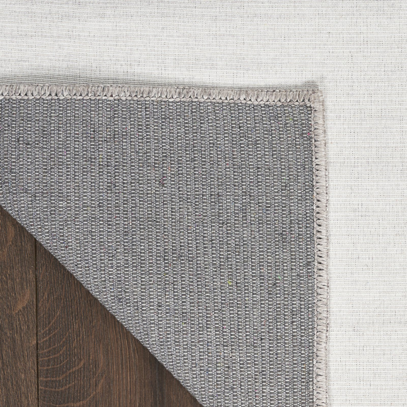 Tapis ivoire en coton lavable à la machine Ivanas, Tapis de couloir 2 pi 2 po x 8 pi