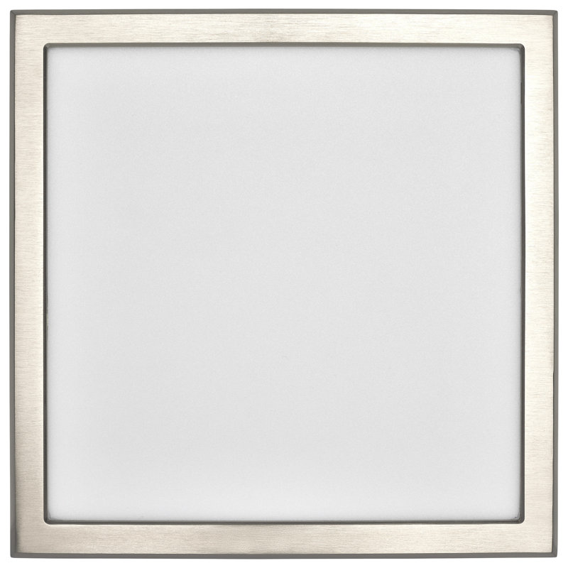 Blink Dimmable Square Flush Mount, Brushed Nickel