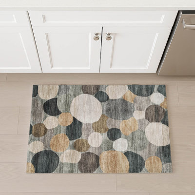 Machine Washable Indoor/Outdoor Jozwiak ACN2375 Geometric Rug