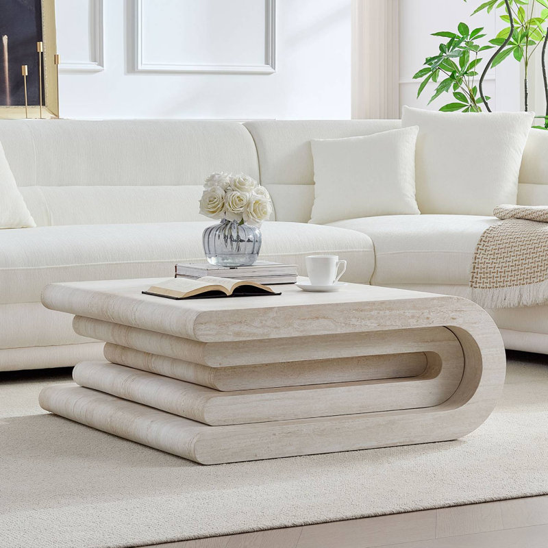 33.9" Square MDF Coffee Table