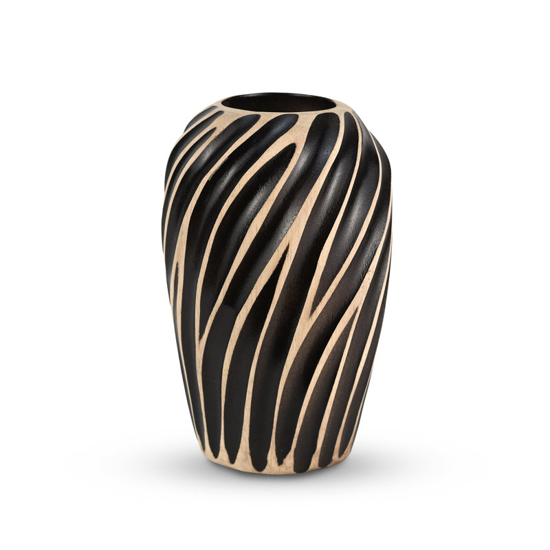 Vase de table en bois 5 po Ava-Louisa