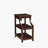 Stenya Contemporary 2-Shelf Rectangular Accent Table with USB in Espresso,End Table,Side Table