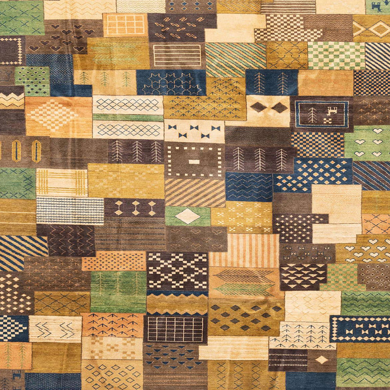 Abstract Indoor Rug, Square 3'