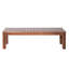 Banc en bois 62,67 po - charme rustique, structure lourde 2 bancs
